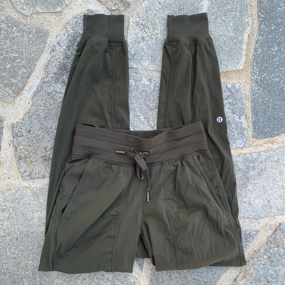 Lululemon Athletica Olive Green Dance Studio Joggers - Picture 1 of 5
